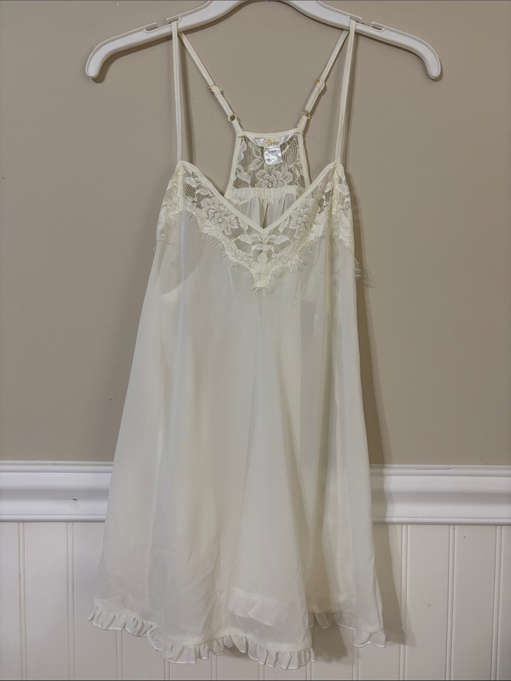 Vintage Lacy Lingerie Top w/ Panties, Size: Medium